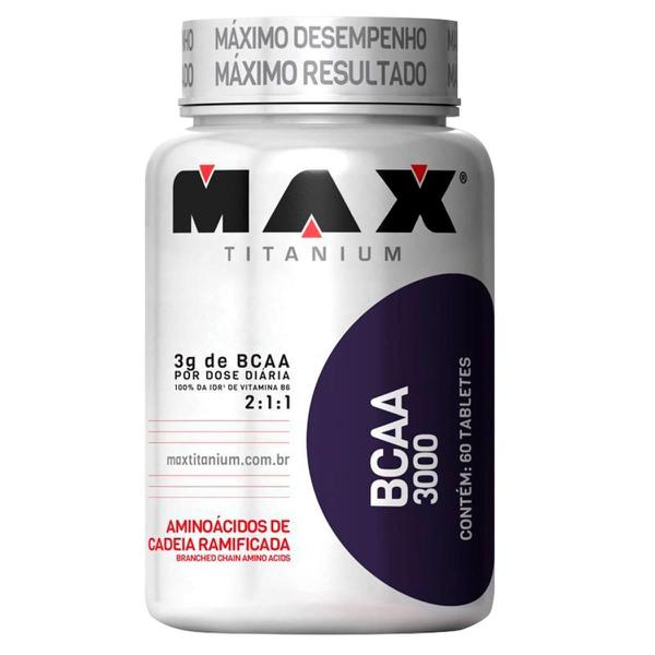Aminoácido BCAA 3000 - Max Titanium - 60 Tabs