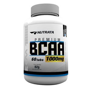 Aminoácido BCAA 1000mg Nutrata Suplementos - Sem Sabor - 60 Cápsulass