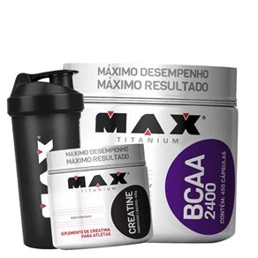 Aminoácido Bcaa 2400 - 450 Cápsulas - Max Titanium