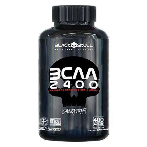 Aminoácido Bcaa 2400 Caveira Preta 400 Tabs