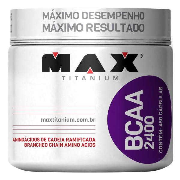 Aminoácido BCAA 2400 - Max Titanium - 450 Caps