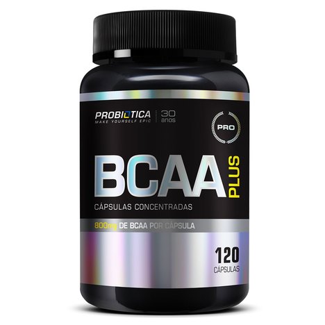 Aminoácido Bcaa Plus - Probiótica - 800Mg - 120 Caps