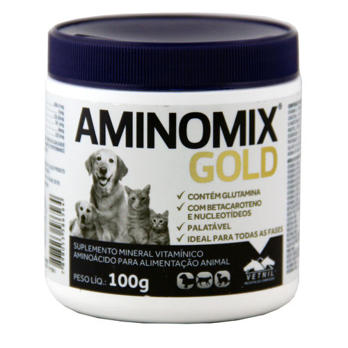 Aminomix Gold 100g Suplemento Vitamínico - Vetnil - Descrição Marketplace