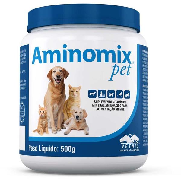 Aminomix Pet 500g Suplemento Vitamínico - Vetnil -