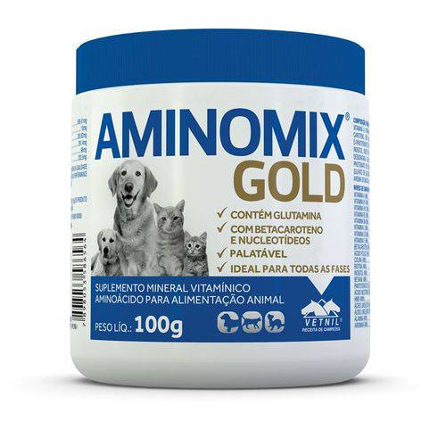 Tudo sobre 'Aminomix Pet Gold Vetnil - 100 G'