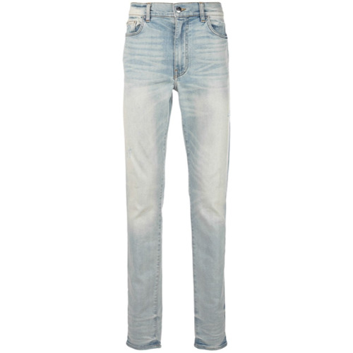AMIRI Calça Jeans Skinny Cintura Baixa - Azul