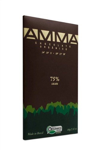Amma Chocolate 75% Orgânico e Vegano - 80g