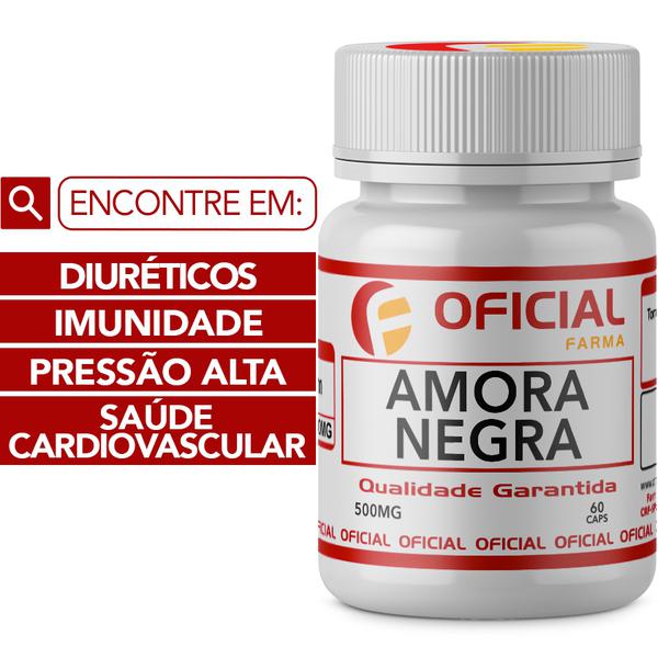 Amora Negra 500Mg 60 Cápsulas - Oficialfarma