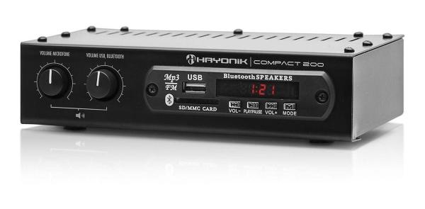 Amplificador 20W RMS com Bluetooth COMPACT 200 HAYONIK