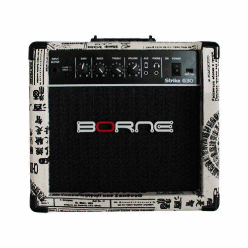 Tudo sobre 'Amplificador Combp P/ Guitarra Strike G30 Jornal - Borne'