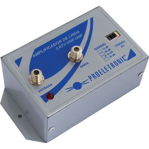 Amplificador de Linha Vhf/uhf 25db Pqal-2500g2 Proeletronic