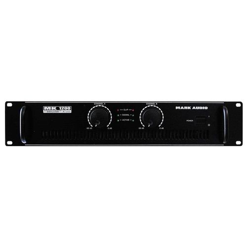 Tudo sobre 'Amplificador de Potência Mark Audio MK1200 - 2 Canais Stereo - 200 Watts RMS'