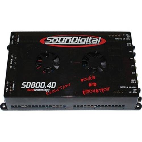 Amplificador Sd800.4d Evo 4x200w Rms 4ohms Soundigital