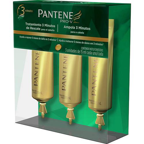 Ampola de Tratamento Gold com 3 Unidades 15ml - Pantene