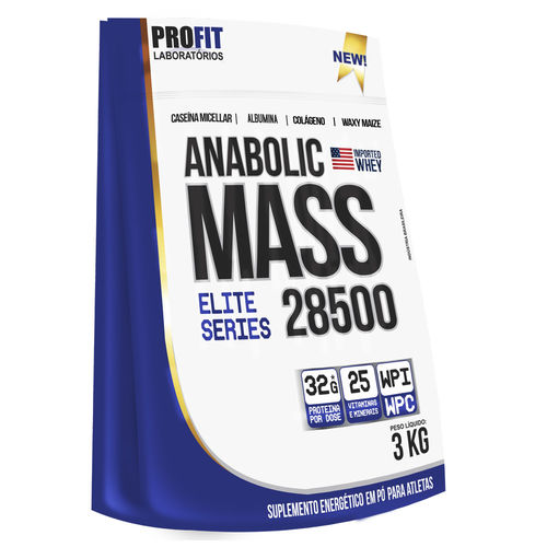 Anabolic Mass 28500 - 3000g - Profit Laboratórios - Sabor Chocolate