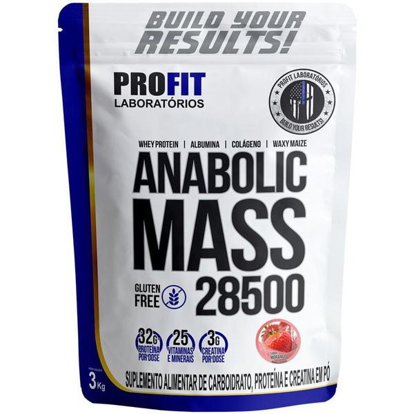Anabolic Mass 28500 3kg Morango Profit