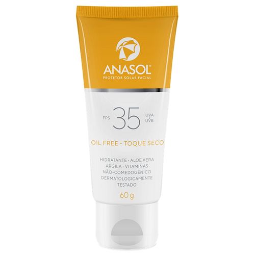 Anasol Protetor Solar Facial Fps 35 Oil Free 60g