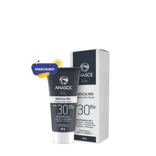 Anasol - Protetor Solar Facial Masculino Fps 30 - 60 G