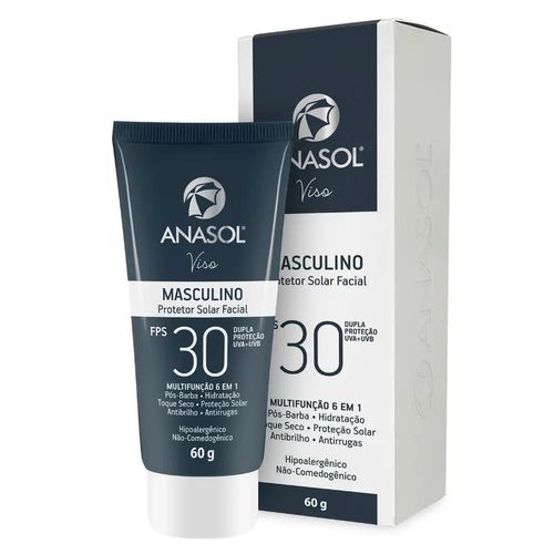 Anasol - Protetor Solar Facial Masculino Fps 30 - 60 G