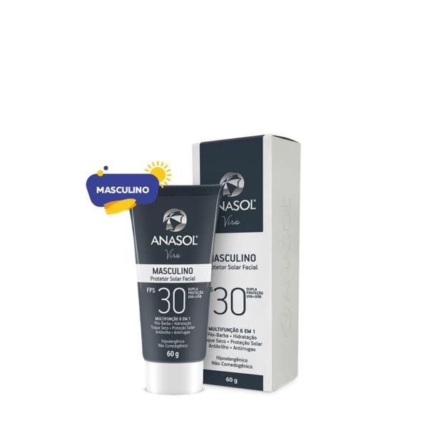 Anasol Protetor Solar Facial Masculino FPS 30 60g