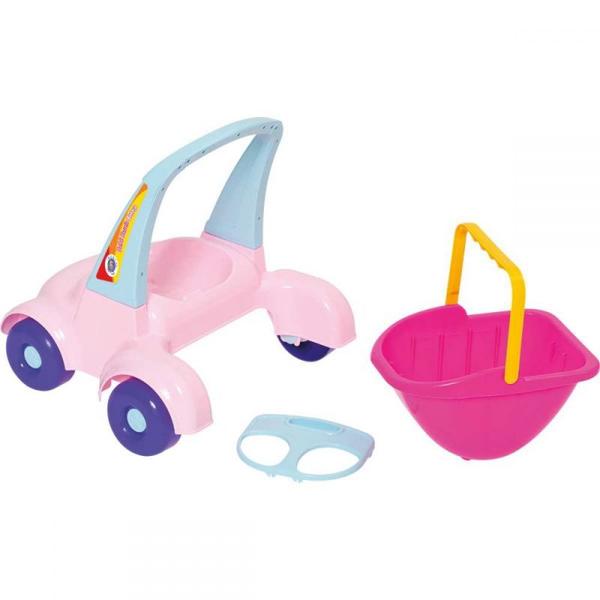 Andador - Bebe Passeio Boneca Rosa - Merco Toys