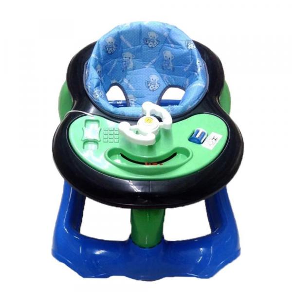 Andador de Bebê Musical Infantil New Philpoo Azul e Verde