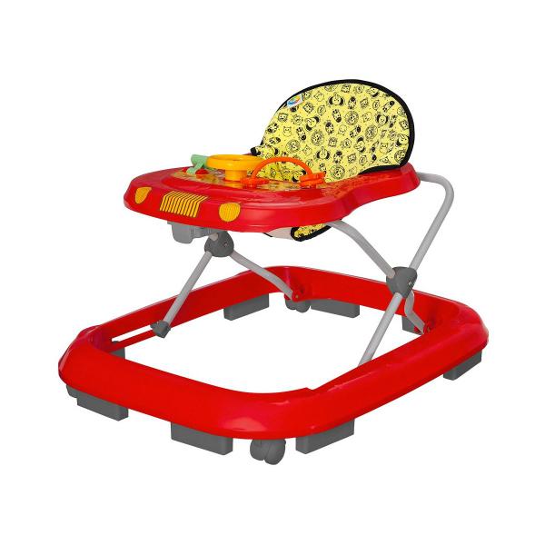 Andador Infantil de Bebê Safari Vermelho - Tutty Baby - Tutti Baby