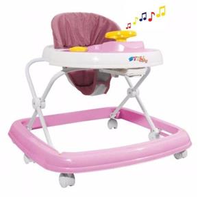 Andador Infantil Musical Styll Baby - Rosa