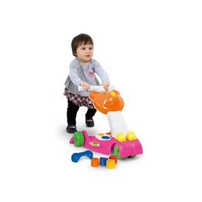 Andador Infantil Play Time Rosa com Atividades Divertidas - Cotiplás