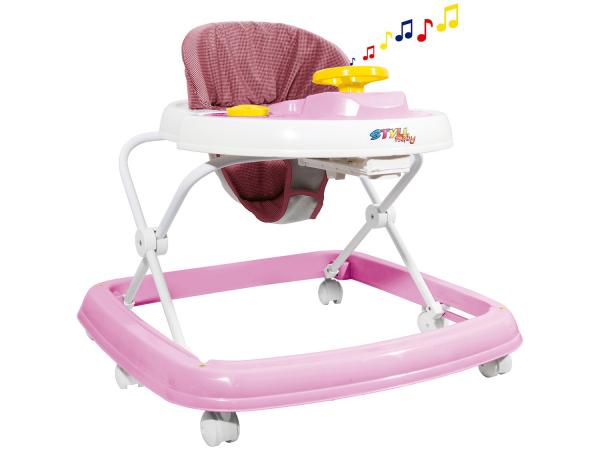 Andador para Bebê com Bandeja Musical Styll Baby - Sonoro