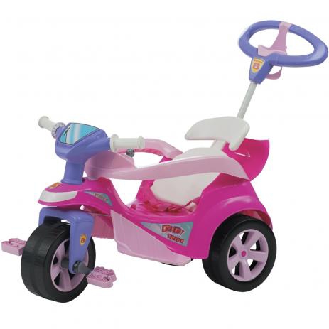 Andador Triciclo Baby Trike Rosa Biemme Pronta Entrega