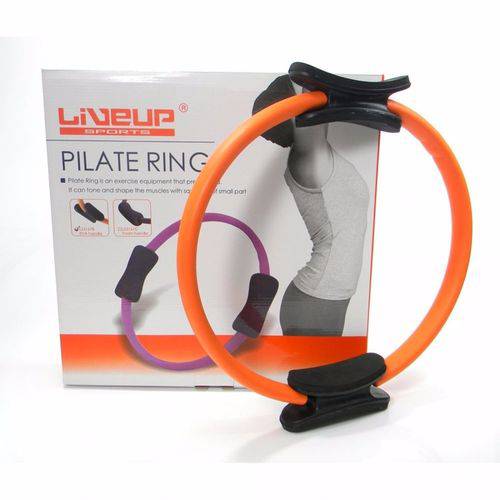 Tudo sobre 'Anel Flexivel Tonificador Flex Ring para Pilates Magic Circle Liveup Plus Laranja com Preto 38 Cm'