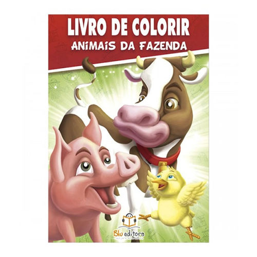 Animais da Fazenda - Livro de Colorir