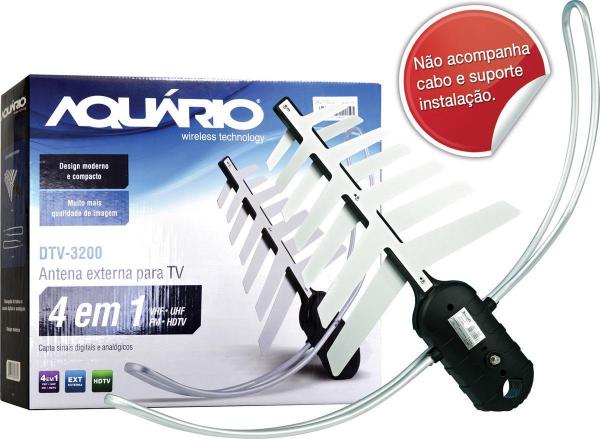 Antena Tv Digital Externa Dtv 3200 - Aquario