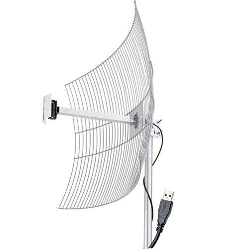 Antena Usb Parabola para Internet 2.4ghz 25dbi Usb2510 Aquario