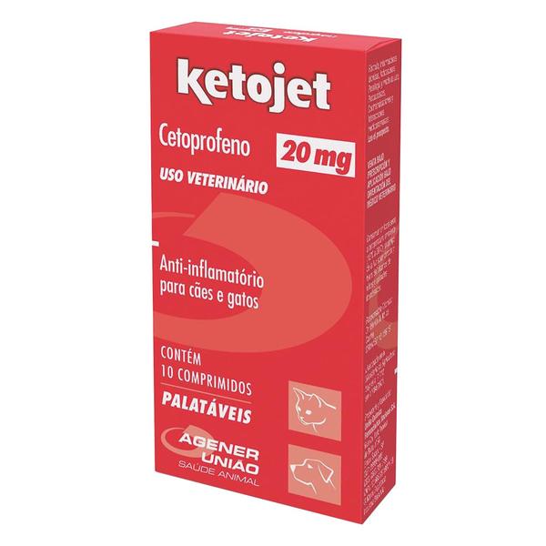 Anti-Infamatório Agener União Ketojet Cetoprofeno 20mg 10 Comprimidos