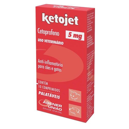 Anti-inflamatório 10 Comprimidos Agener União Ketojet 5mg