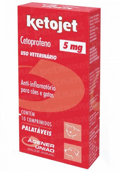 Anti-Inflamatório Agener União Ketojet 5mg 10 Comprimidos