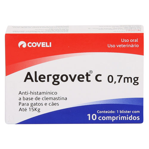 Anti-inflamatório Alergocort Coveli 0,7mg C/ 10 Comprimidos