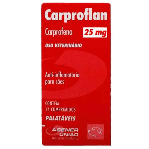 Anti-inflamatório Carproflan 25 Mg - 14 Comprimidos - Agener União