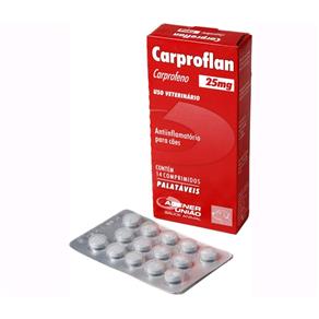 Anti - Inflamatório Carproflan 25 Mg 14 Comprimidos
