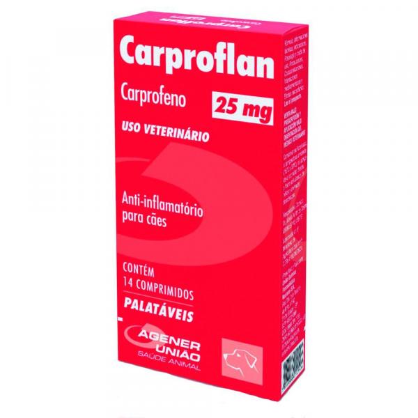 Anti-inflamatório Carproflan 25mg com 14 Comprimidos - Agener