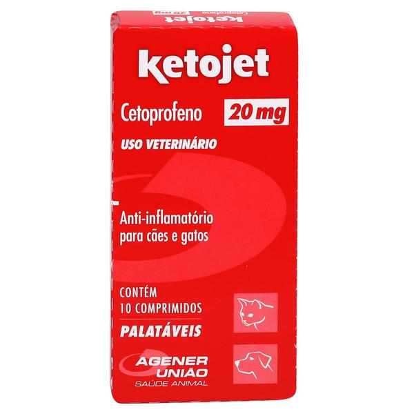 Anti-inflamatório Ketojet 20 Mg - 10 Comprimidos - Agener União