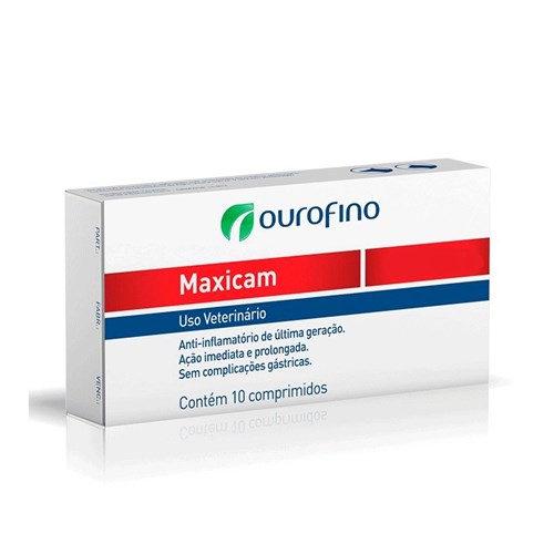 Anti-inflamatório Maxicam Ouro Fino 2,0mg - 10 Comprimidos