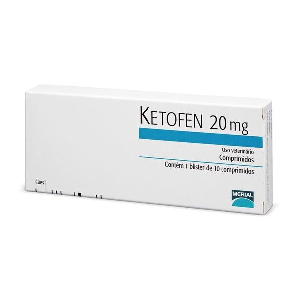 Anti-inflamatório Merial Ketofen 20mg Comprimidos para Cães