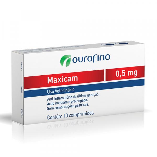 Anti-inflamatório Ouro Fino Maxicam 0,5mg - 10 Comprimidos - Ourofino