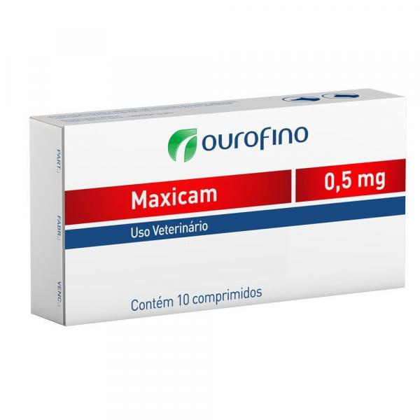 Anti-inflamatório Ouro Fino Maxicam 0,5mg - 10 Comprimidos - Ourofino