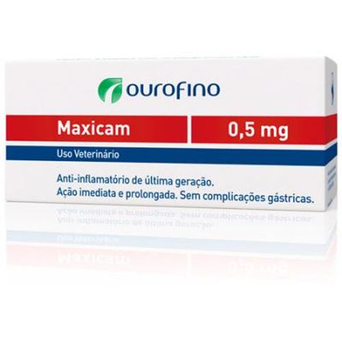 Anti-inflamatório Ouro Fino Maxicam 10 Compr. - 0,5Mg 0,5mg