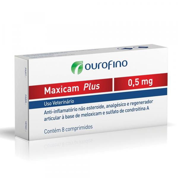Anti-inflamatório Ouro Fino Maxicam Plus 0,5mg - 8 Comprimidos - Ourofino