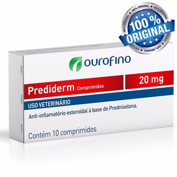 Anti-inflamatório Ourofino Prediderm 20mg 10 Comprimidos